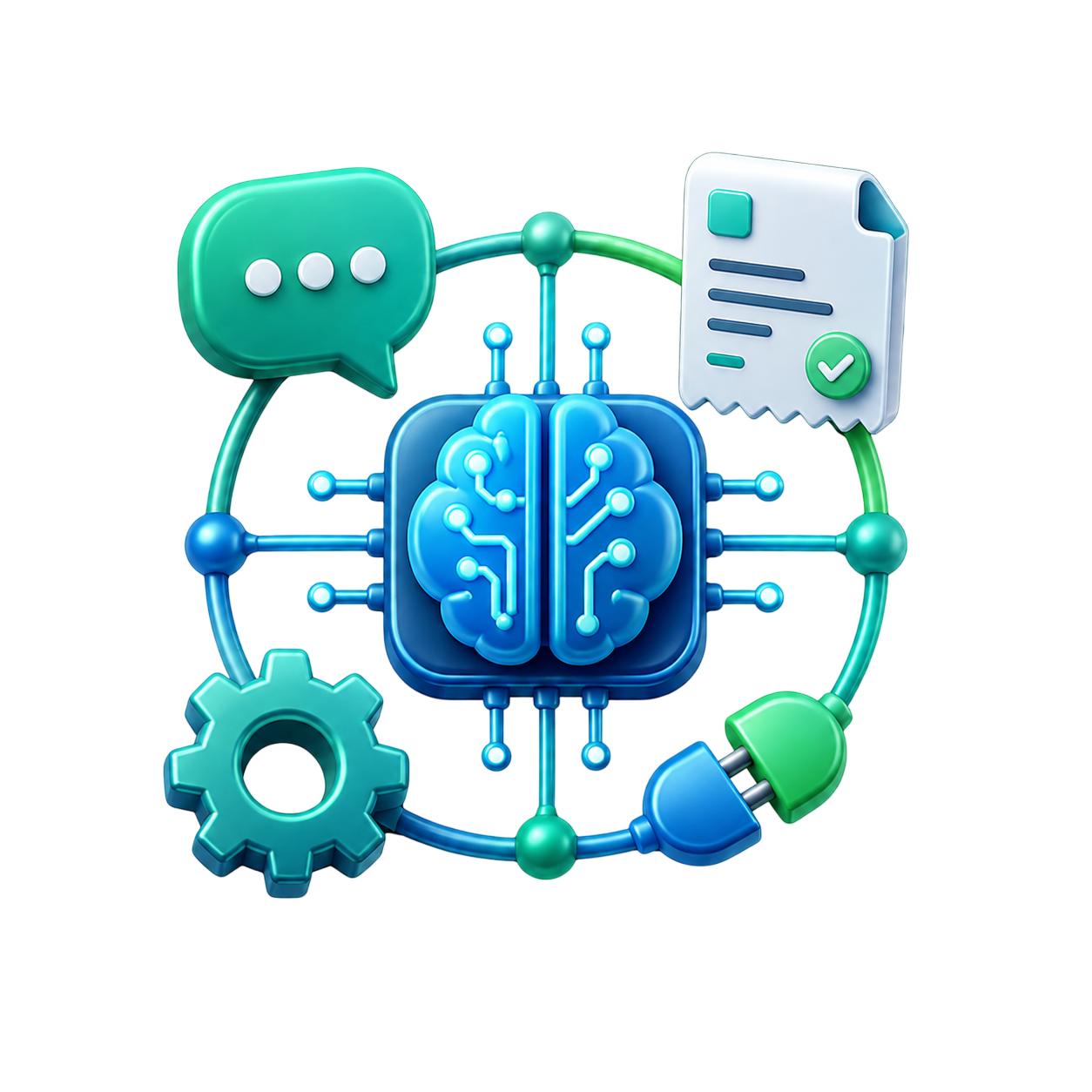 Ícone de IA e automações